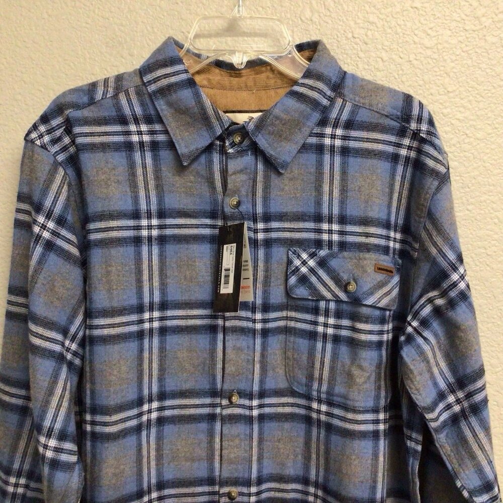 Legendary Whitetails Buck Camp Flannel Shirt Plaid Long Sleeve Mens XL Tall NEW